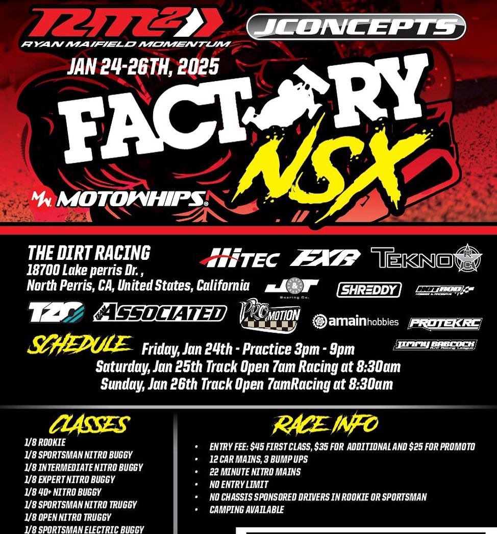 Factory Tracks NSX Race at The Dirt !