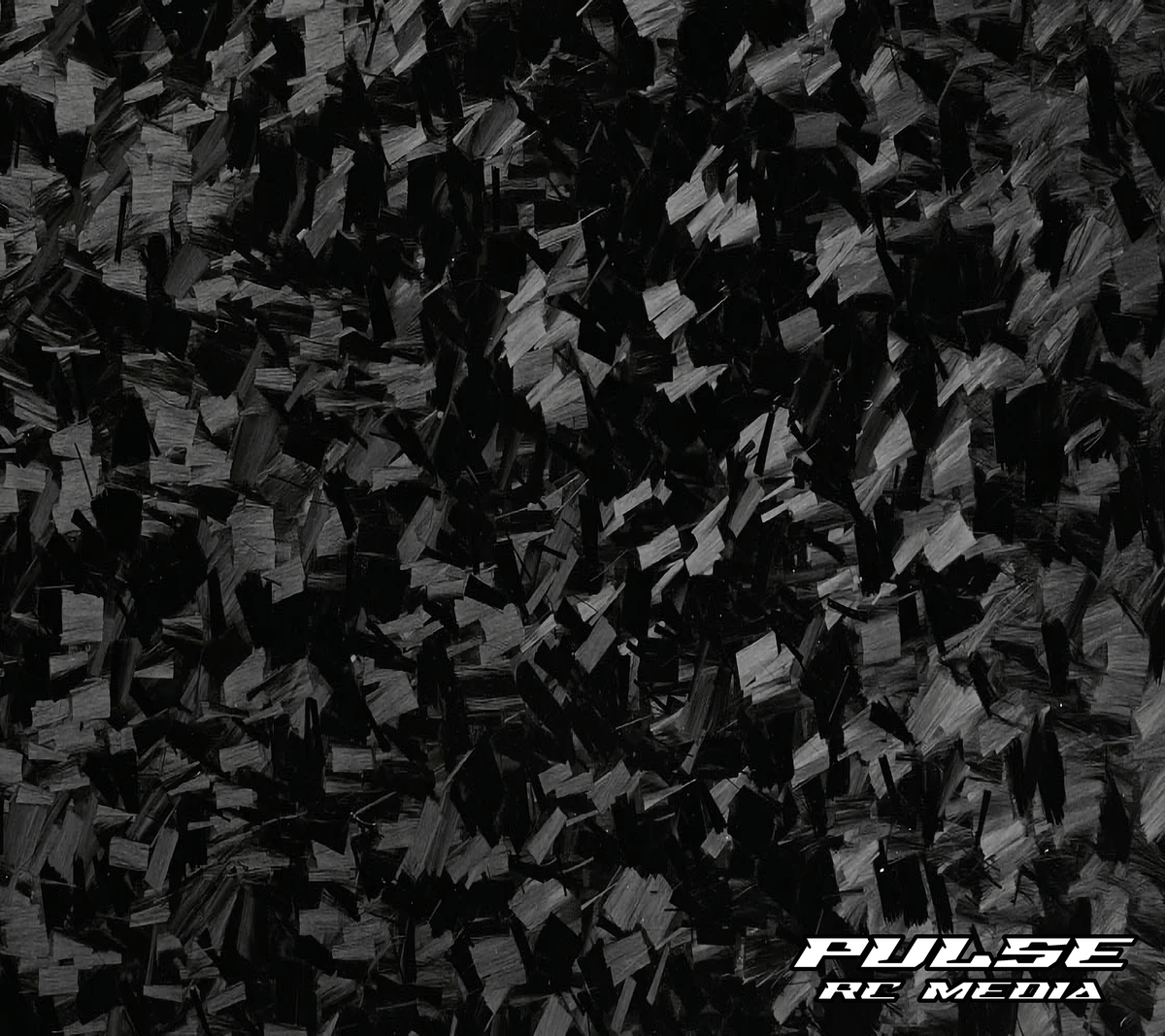 Black simulated forged carbon artwork for an RC setup board