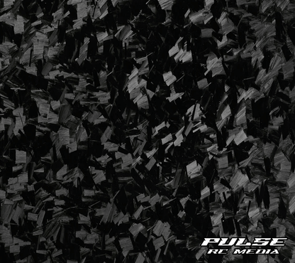 Black simulated forged carbon artwork for an RC setup board